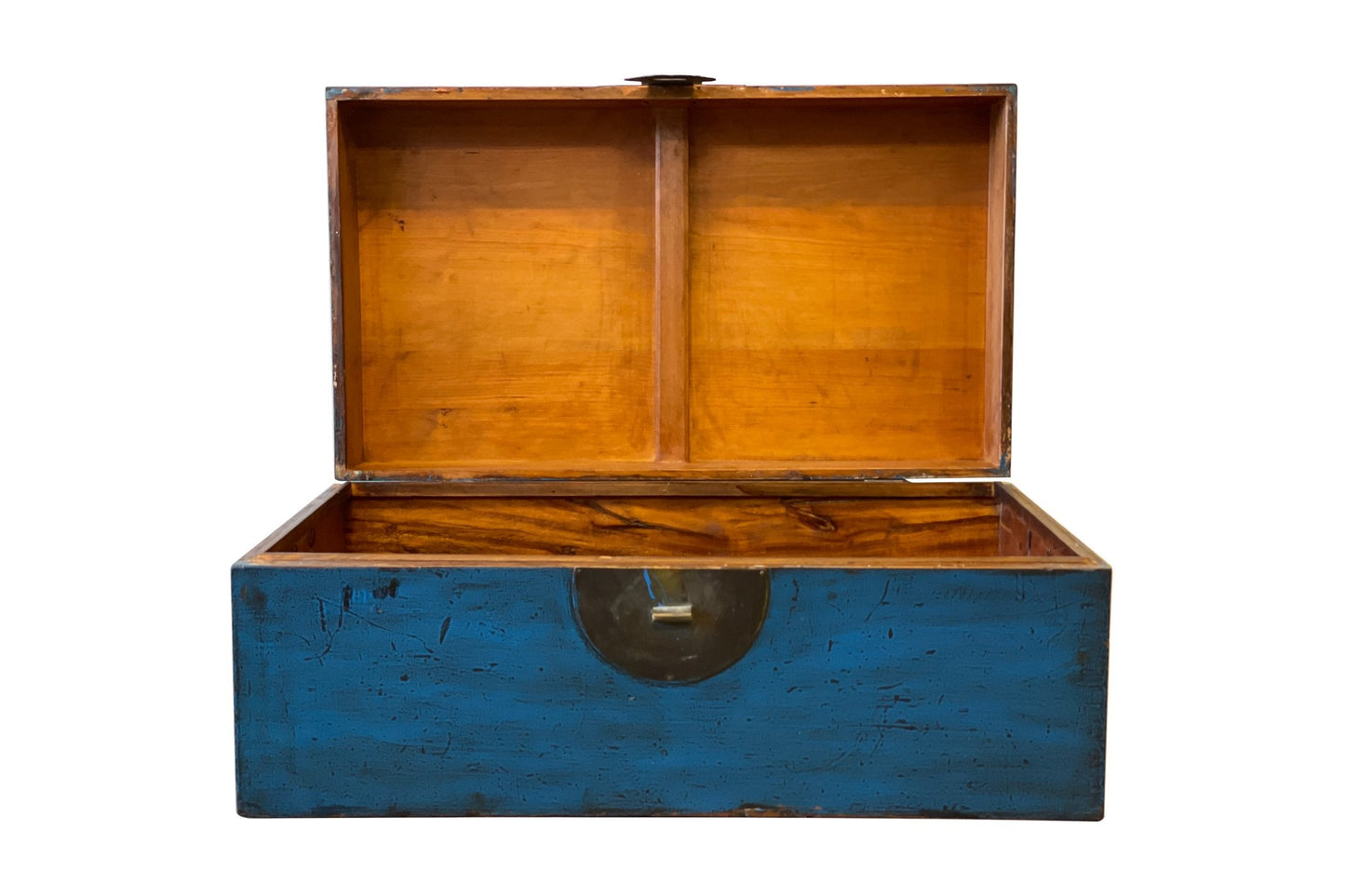 Vintage trunk C60 Y/O, Elm Wood Treasure Box