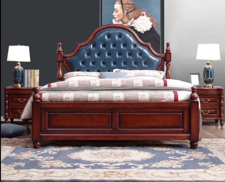 Lucy Boston Hilton Bed American Classic Solid Wood ( Select from 2 Size 2 Color )