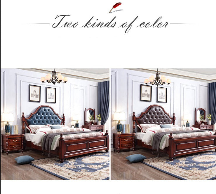Lucy Boston Hilton Bed American Classic Solid Wood ( Select from 2 Size 2 Color )