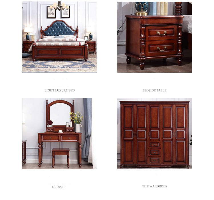 Lucy Boston Hilton Bed American Classic Solid Wood ( Select from 2 Size 2 Color )