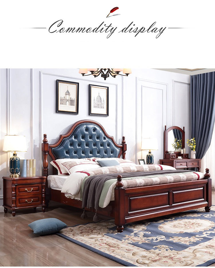 Lucy Boston Hilton Bed American Classic Solid Wood ( Select from 2 Size 2 Color )