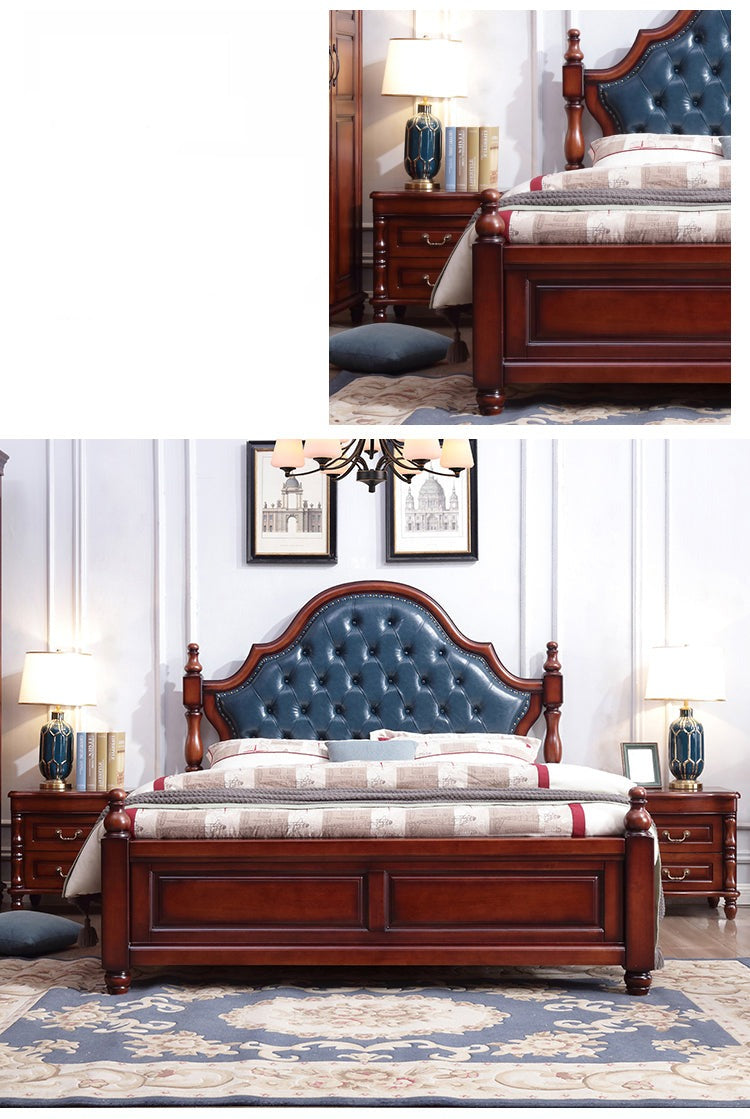 Lucy Boston Hilton Bed American Classic Solid Wood ( Select from 2 Size 2 Color )
