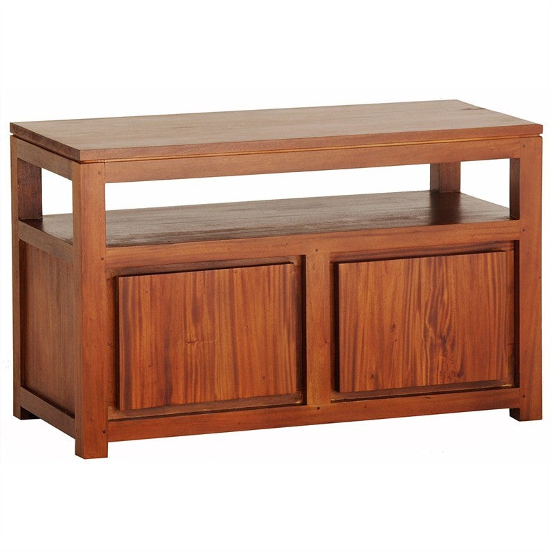 Naples Solid Teak Timber 2 Door 97cm TV Stand - Light Pecan SFS638TV-200-TA-LP_1