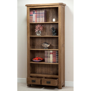 MASON European Retro Solid Wood Large Bookcase American Oak