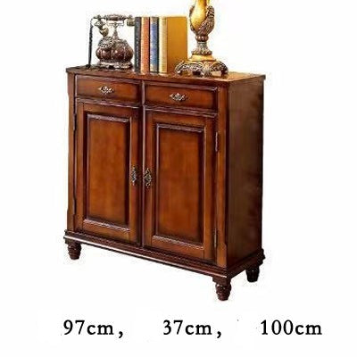 NAOMI Boston Hilton Buffet Sideboard Cabinet American Country Solid Wood for Cloth Wine Shoe ( 2 Design )