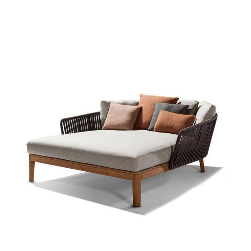 Hawaii Hilton Nordic Outdoor Rattan Sofa Solid Wood