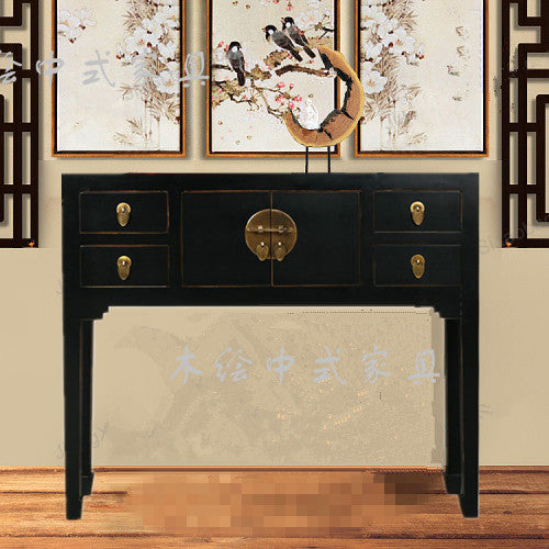 ADA IMPERIAL Hand-Polished Console Storage Chinese-Style Cabinet Antique Furniture