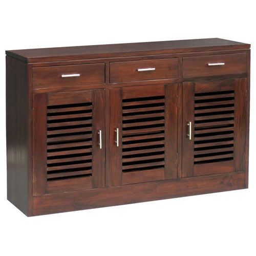 3-Door-3-Drawer-Teak Sideboard-Buffet-SFS638SB-303-HSR-FL