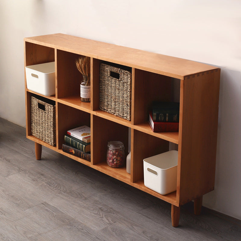 Madison Teak Bookcase Cube Nordic Solid Wood Bookshelf