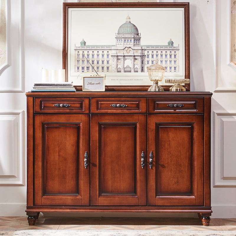 NAOMI Boston Hilton Buffet Sideboard Cabinet American Country Solid Wood for Cloth Wine Shoe ( 2 Design )