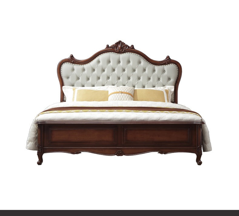 KINSLEY Boston Hilton Bed Luxury American Solid Wood ( 2 Size Option Bedside )