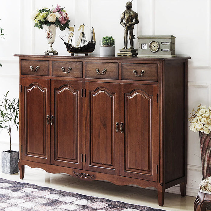 Elena New York Sheraton Buffet Cabinet Sideboard Solid Wood American Style ( Select from 6 Design Size )