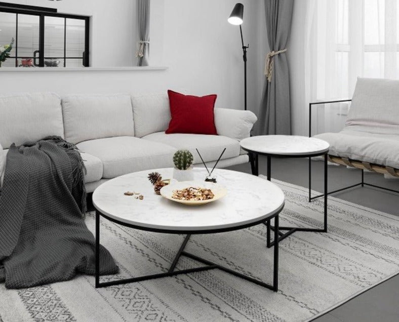 BENNETT Nordic Modern Nest of Round Coffee Table Combination