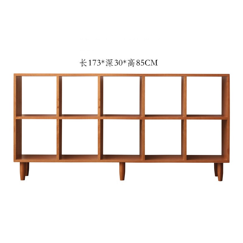 Madison Teak Bookcase Cube Nordic Solid Wood Bookshelf