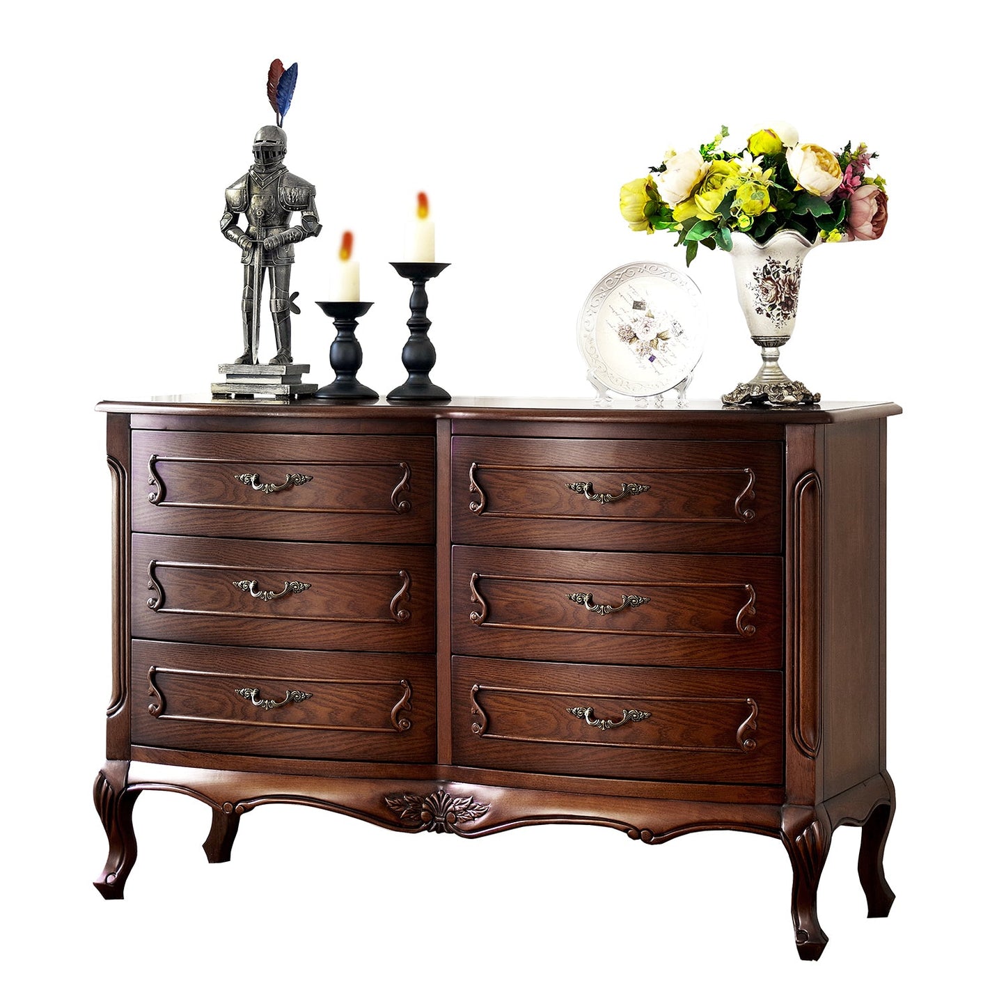 Eliana Sheraton Chest of Drawers Dresser Cabinet American Style Solid Wood