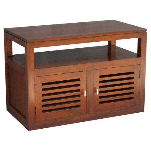 90cm-Oregon-Teak TV Console Entertainment-Unit-in-Mahogany-or-Chocolate-SFS638TV-200-HSR-FL