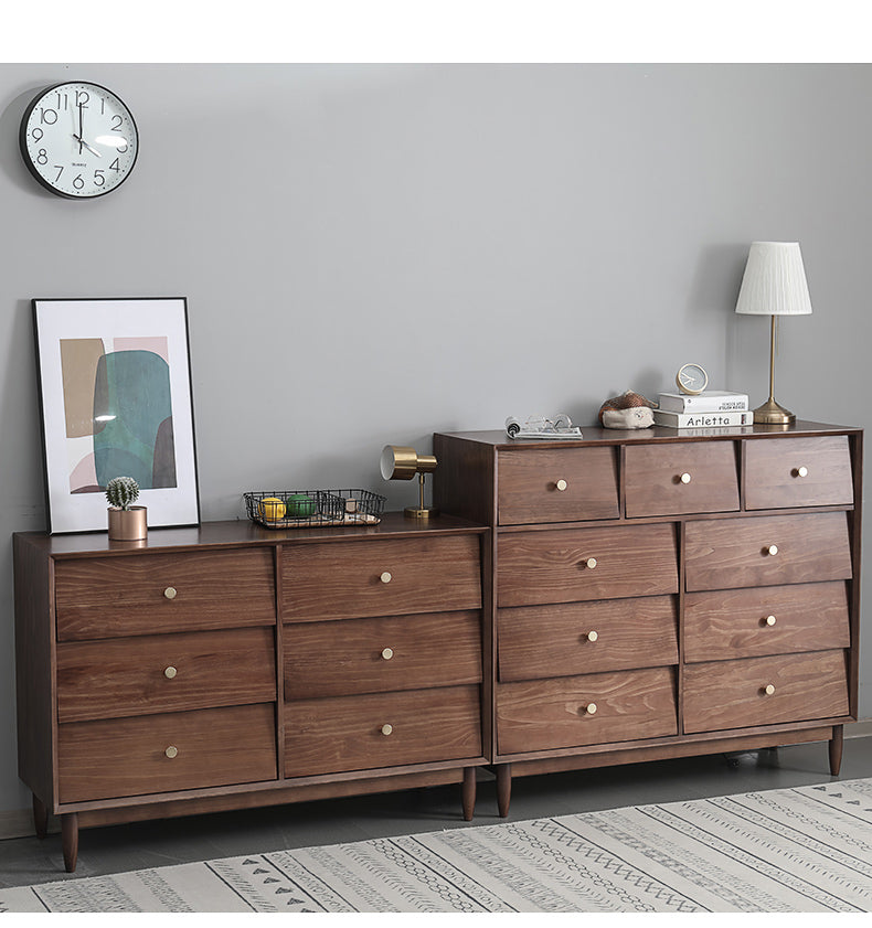 ADRIAN Large Minimalist Chest Drawers Commode Dresser