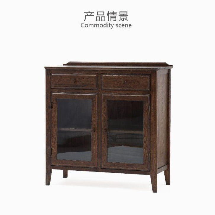 AKI All Solid Wood Sideboard Buffet American Design