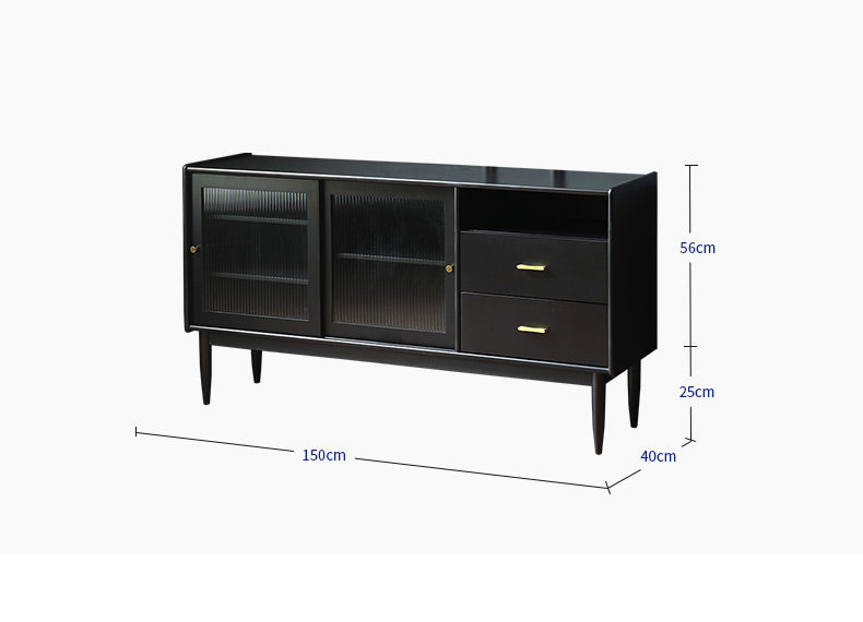 AMALIA Scandinavia Buffet Sideboard Modern Solid Wood sideboard ( 4 Colour )