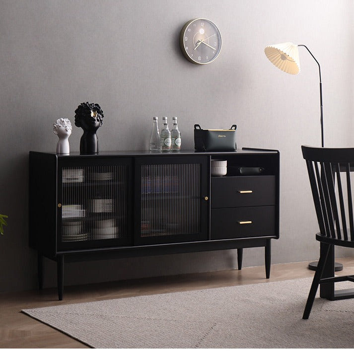 AMALIA Scandinavia Buffet Sideboard Modern Solid Wood sideboard ( 4 Colour )