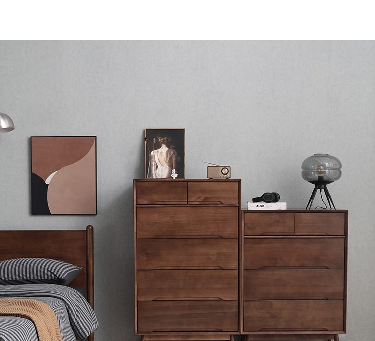 ANN Scandinavian Solid Wood Chest of Drawers Cabinet Storage ( 4 Color 2 Size )