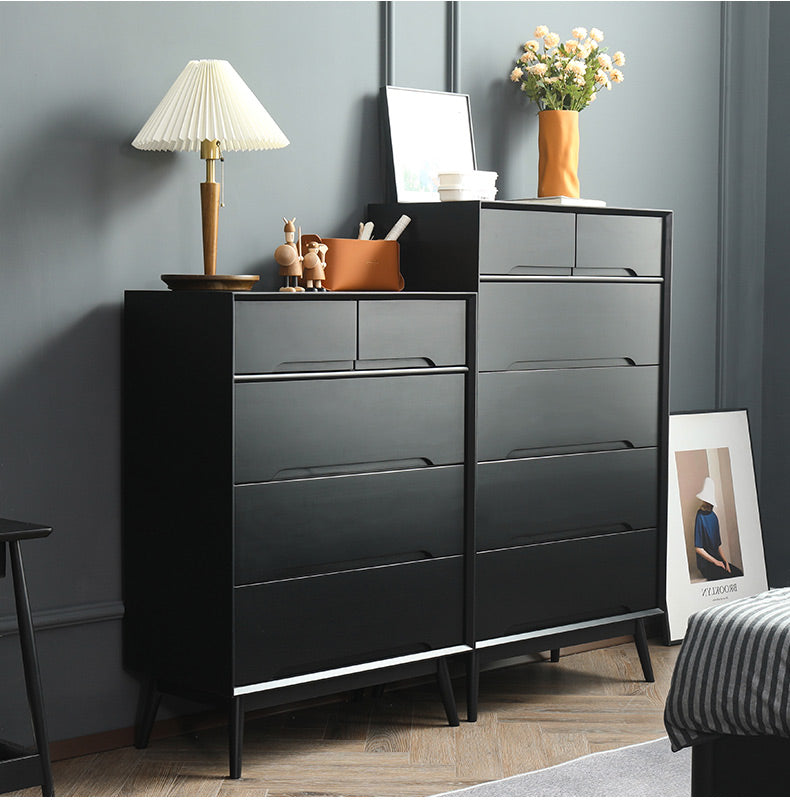 ANN Scandinavian Solid Wood Chest of Drawers Cabinet Storage ( 4 Color 2 Size )