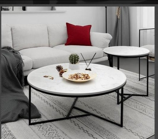 BENNETT Nordic Modern Nest of Round Coffee Table Combination