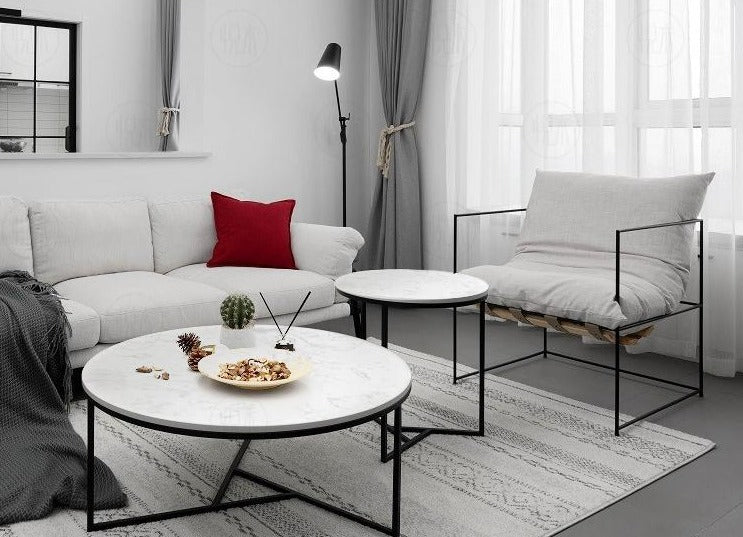 BENNETT Nordic Modern Nest of Round Coffee Table Combination