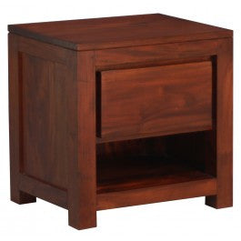 Naples Teak 1 Drawer Bedside 54x40x55 SFS638BS 001 TA