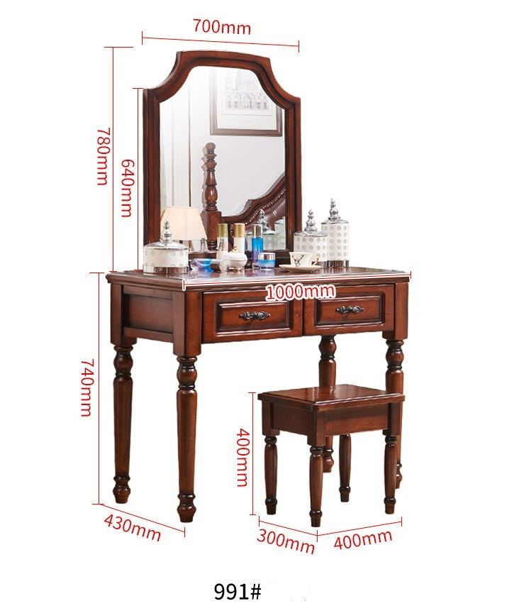 CHARLOTTE Hilton American Country Dressing Table Vanity Desk Mirror