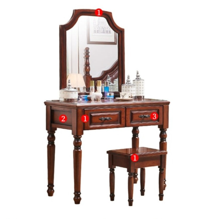 CHARLOTTE Hilton American Country Dressing Table Vanity Desk Mirror