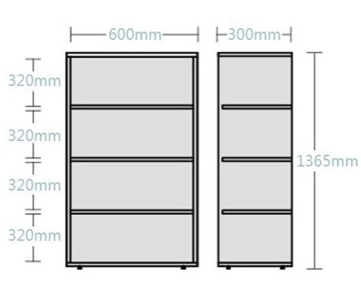 Christina NEW YORK HILTON Scandinavian Bookcase Display Solid Hard Wood