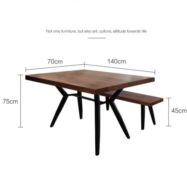 LINDA Radisson Scandinavian Nordic Dining Table Live Edge Straight Edge