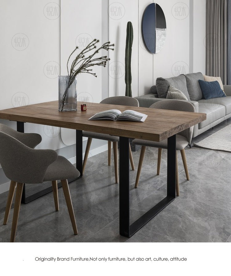 LYLA Solid Wood Dining Table Live Edge Scandinavian