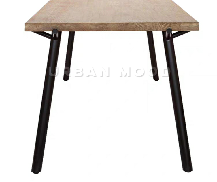 HAZEL Modern Industrial Solid Wood Study Table