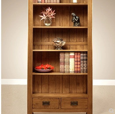 MASON European Retro Solid Wood Large Bookcase American Oak