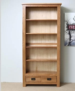 MASON European Retro Solid Wood Large Bookcase American Oak