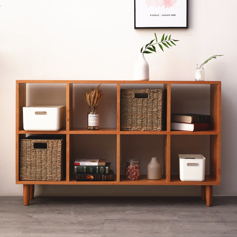 Madison Teak Bookcase Cube Nordic Solid Wood Bookshelf