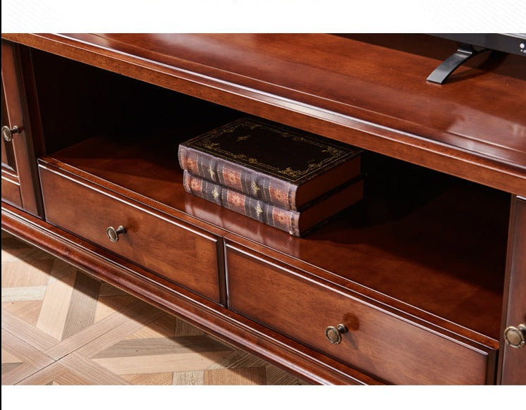 NATALIE TV Console Cabinet Display American Solid Wood