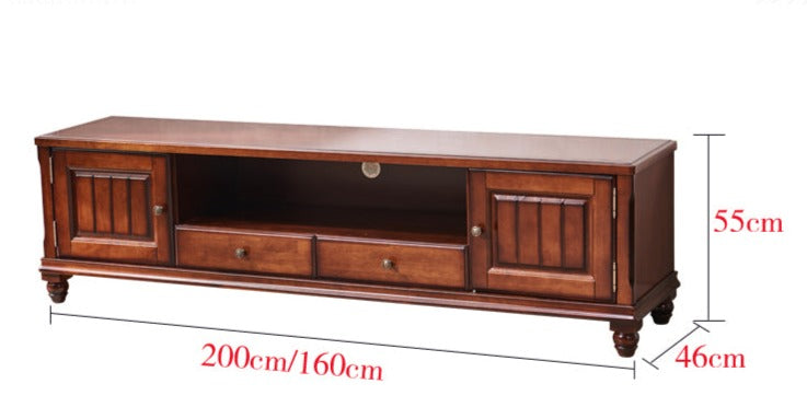 NATALIE TV Console Cabinet Display American Solid Wood