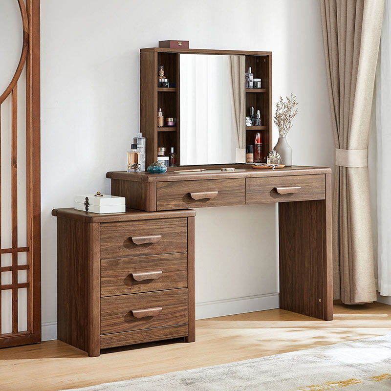 Carlie EMBASSY Solid Wood Dressing Table Storage Cabinet Vanity Mirror