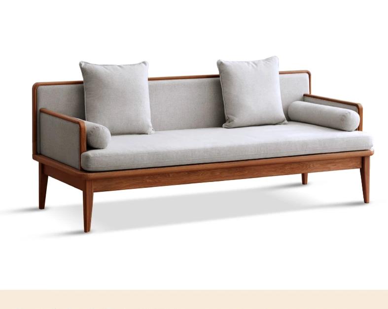 William Nordic Solid Wood Sofa Daybed Modern Minimalist