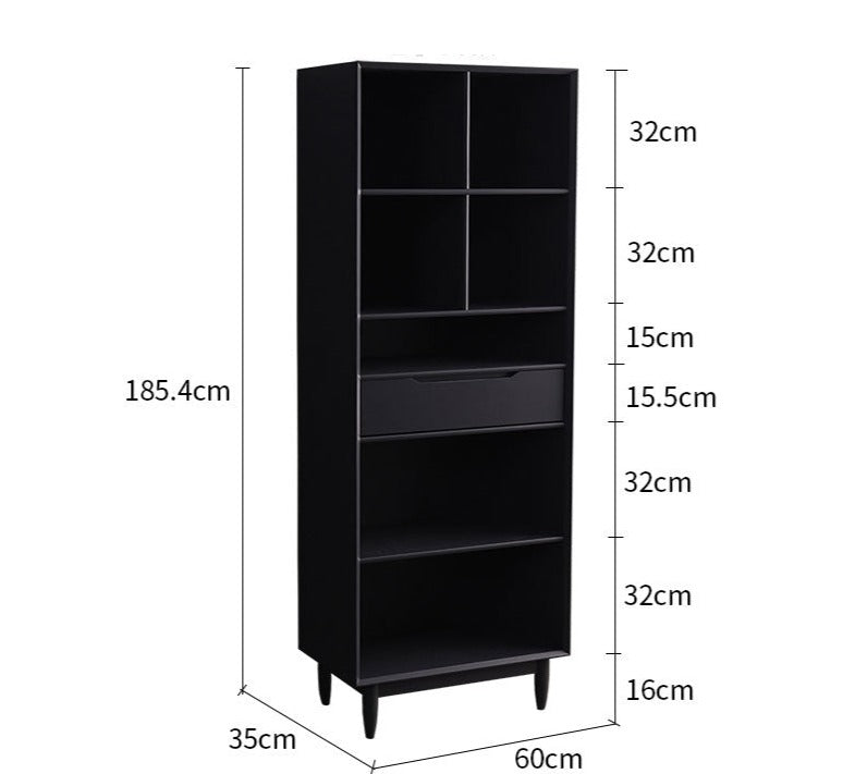 REBECCA SWEDEN Bookcase Display Scandinavian Solid Wood ( 4 Colour 3 Size )