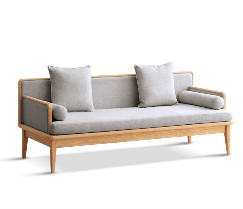 William Nordic Solid Wood Sofa Daybed Modern Minimalist