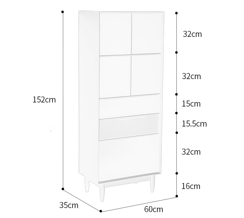 KAILANI TOKYO HILTON Japanese Scandinavian Bookcase Display Cabinet Solid Wood ( 4 Colour 3 Size )