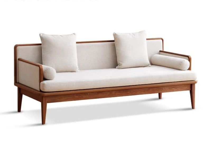 William Nordic Solid Wood Sofa Daybed Modern Minimalist