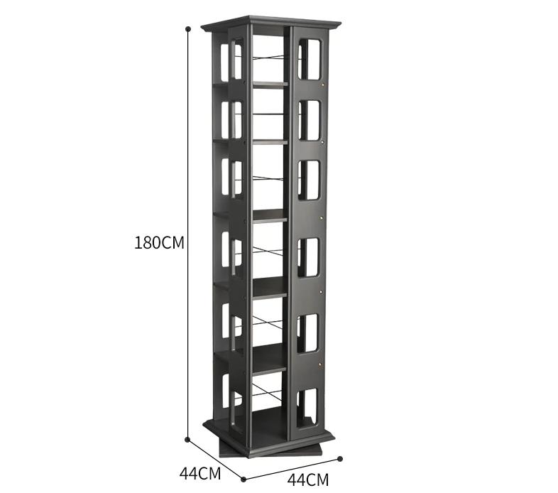 JOSEPH Full Solid Wood Rotating Bookshelf 360 Degree