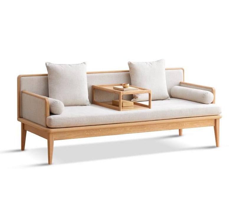 William Nordic Solid Wood Sofa Daybed Modern Minimalist