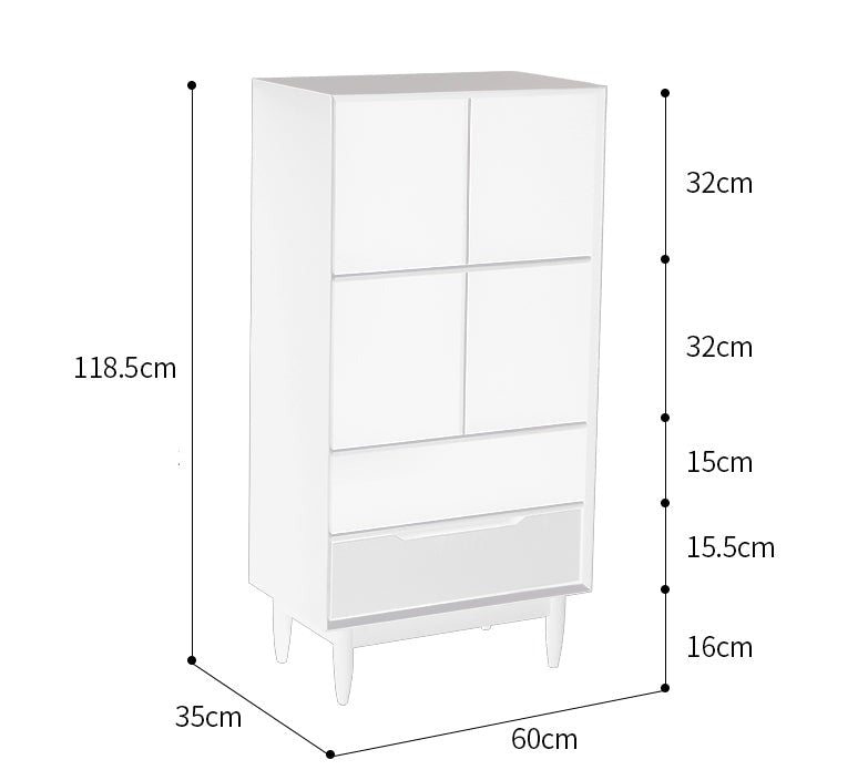 KAILANI TOKYO HILTON Japanese Scandinavian Bookcase Display Cabinet Solid Wood ( 4 Colour 3 Size )