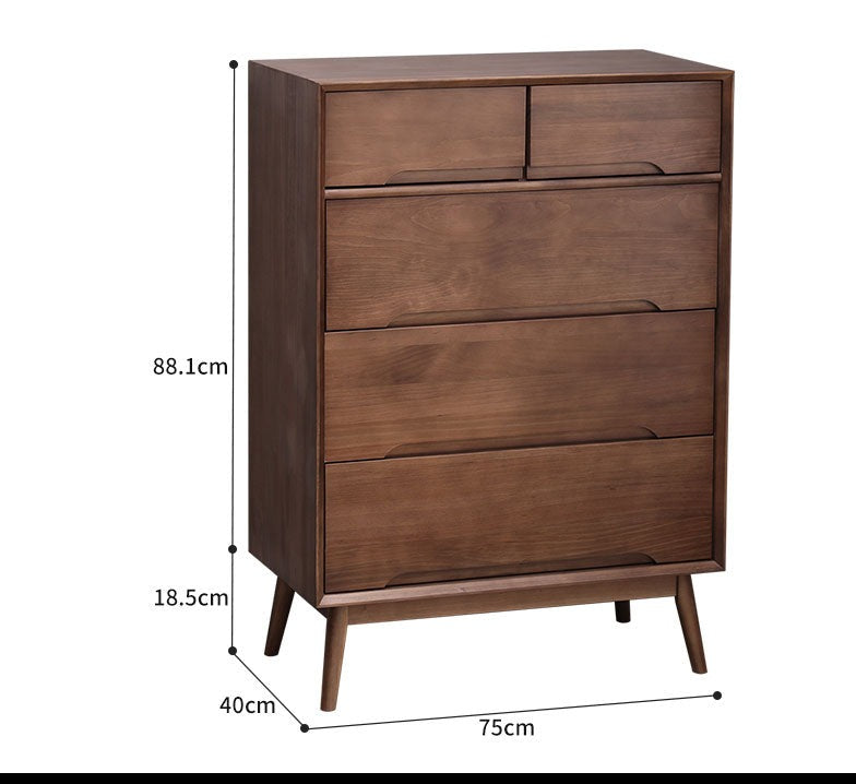 ANN Scandinavian Solid Wood Chest of Drawers Cabinet Storage ( 4 Color 2 Size )